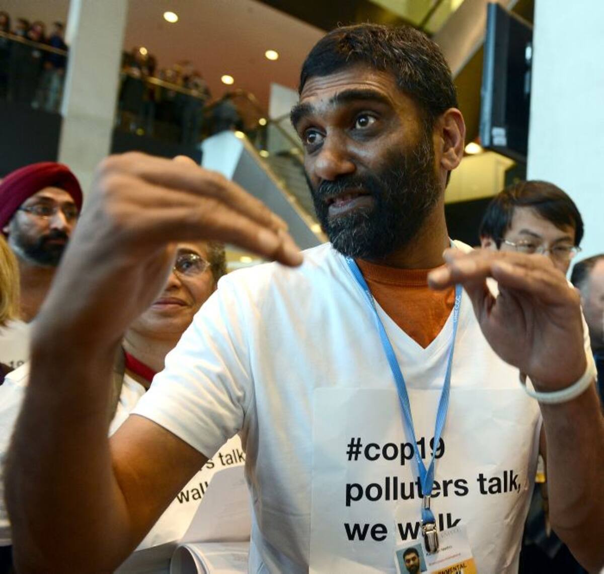 Kumi Naidoo, director ejecutivo de Greenpeace. AFP JANEK SKARZYNSKI
