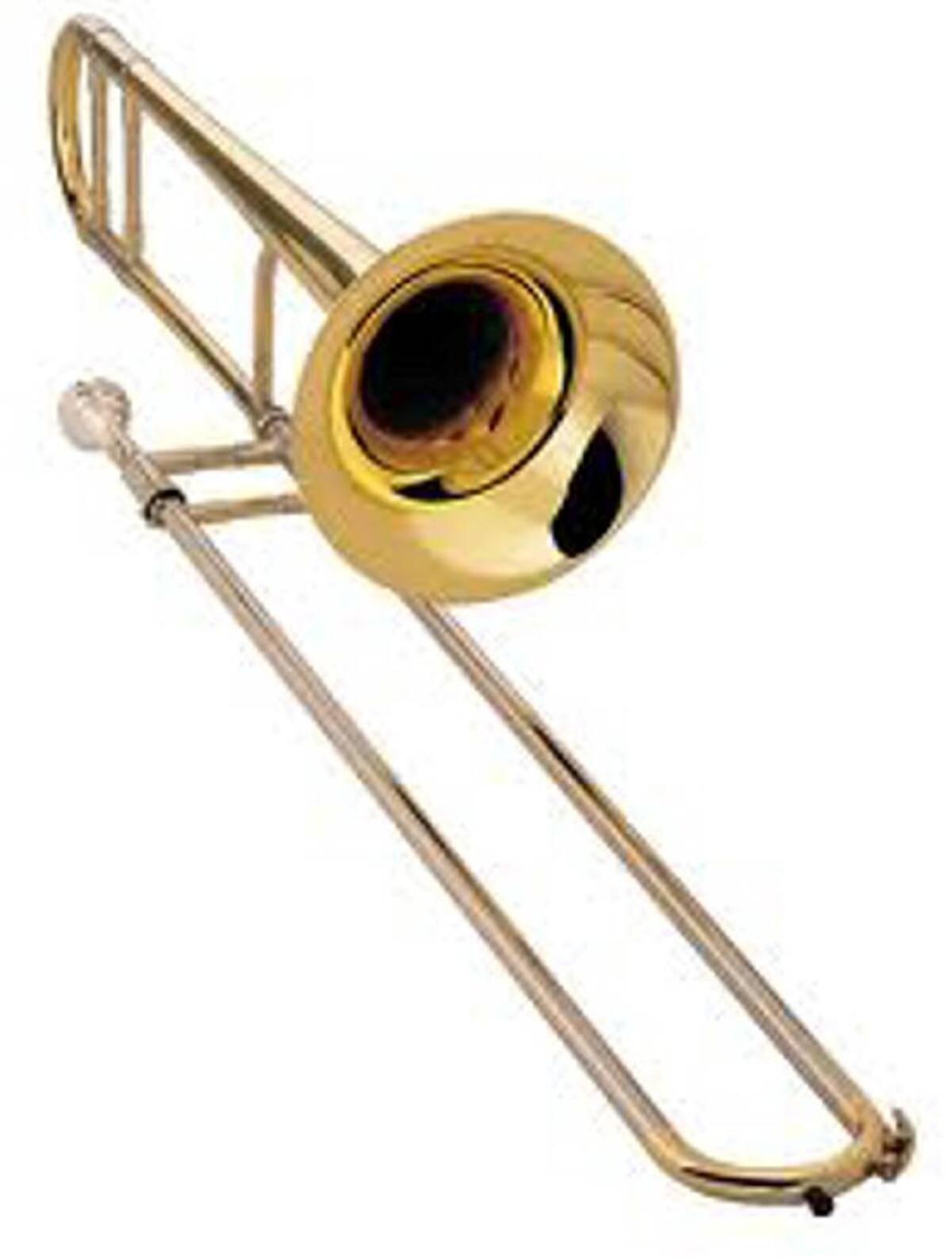 Trombón, instrumento de aire.