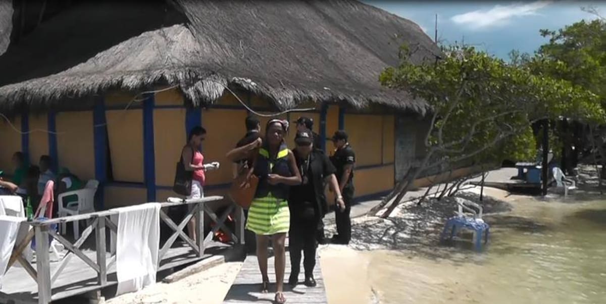 El operativo se realizó en la Isla de Barú. CORTESÍA