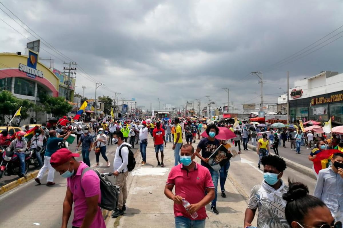 ¡Buen comportamiento! Marcha en Cartagena transcurrió con normalidad