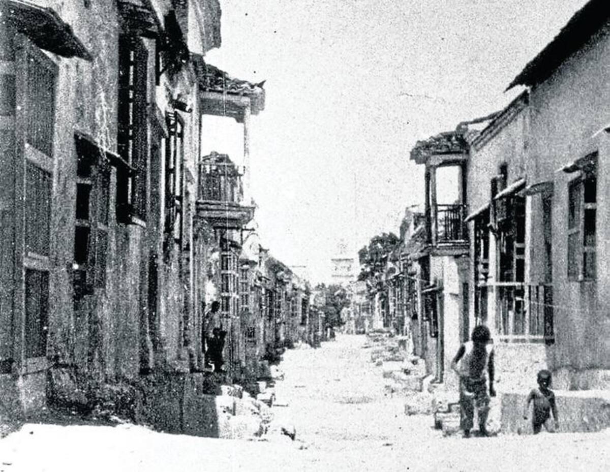 Calle Portobello en 1908. FOTOS: FOTOTECA HISTÓRICA DE CARTAGENA