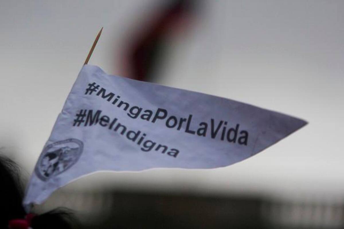 Minga indígena se mantiene en la vía Panamericana por incumplimiento de acuerdos