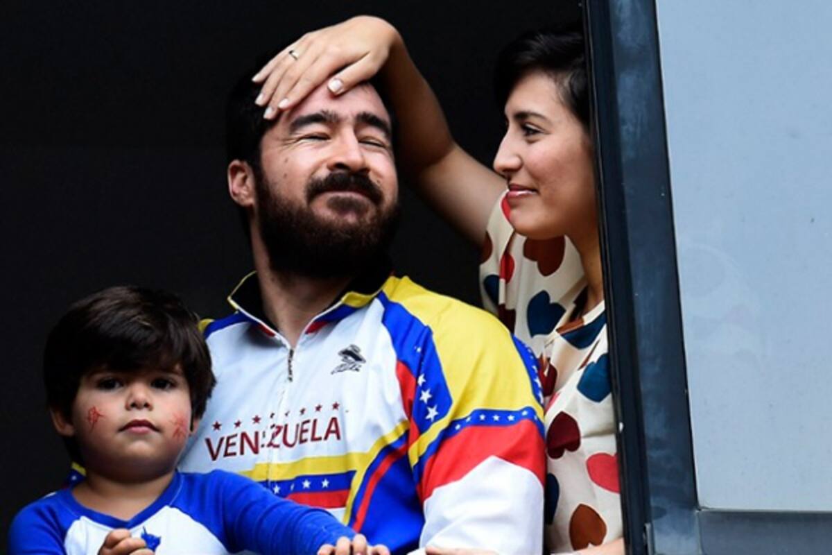 Ceballos fue condenado por su supuesta vinculación con las violentas protestas que se registraron a principios del 2014 contra el gobierno del presidente Nicolás Maduro. AFP