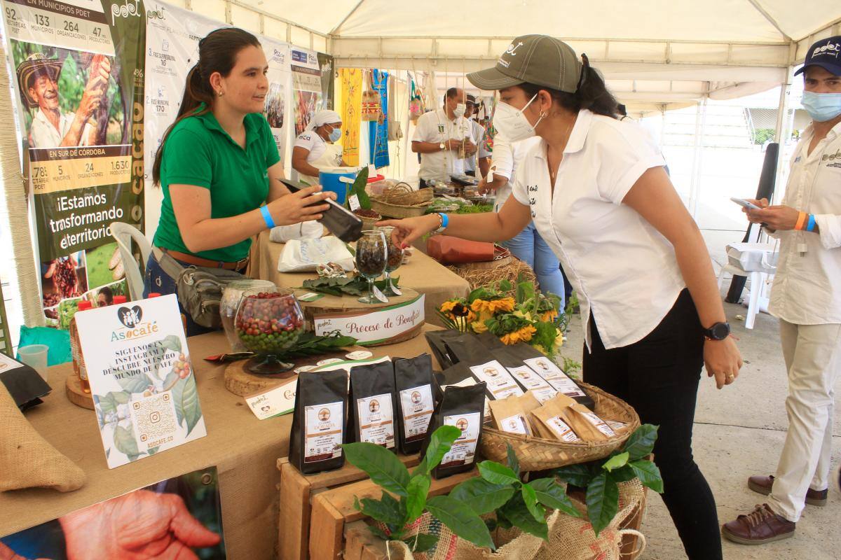 Los municipios PDET mostraron sus productos agrícolas.