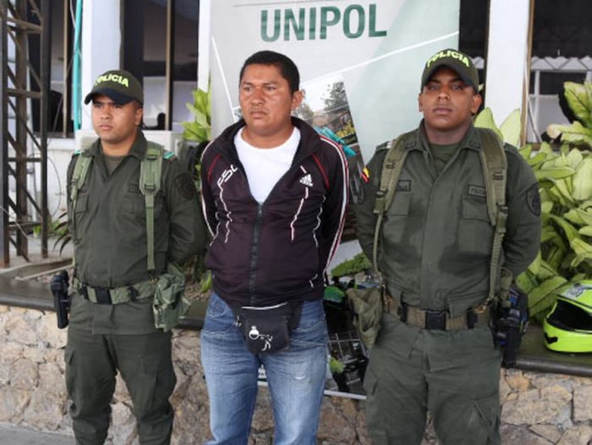 Gerardo Antonio García Jaraba, uno de los capturados por la Policía Nacional.