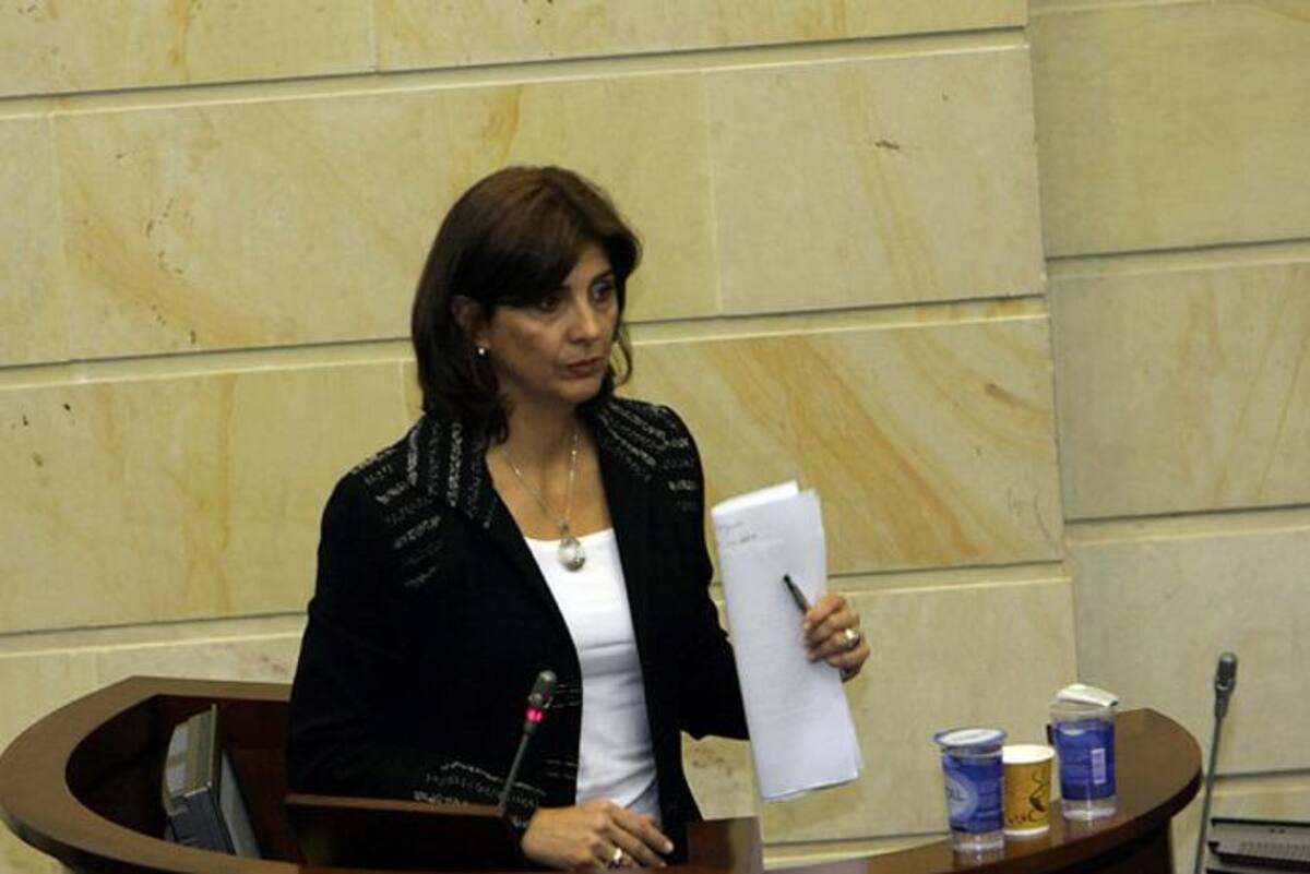 María Ángela Holguín, ministra de Relaciones Exteriores colombiana. COLPRENSA