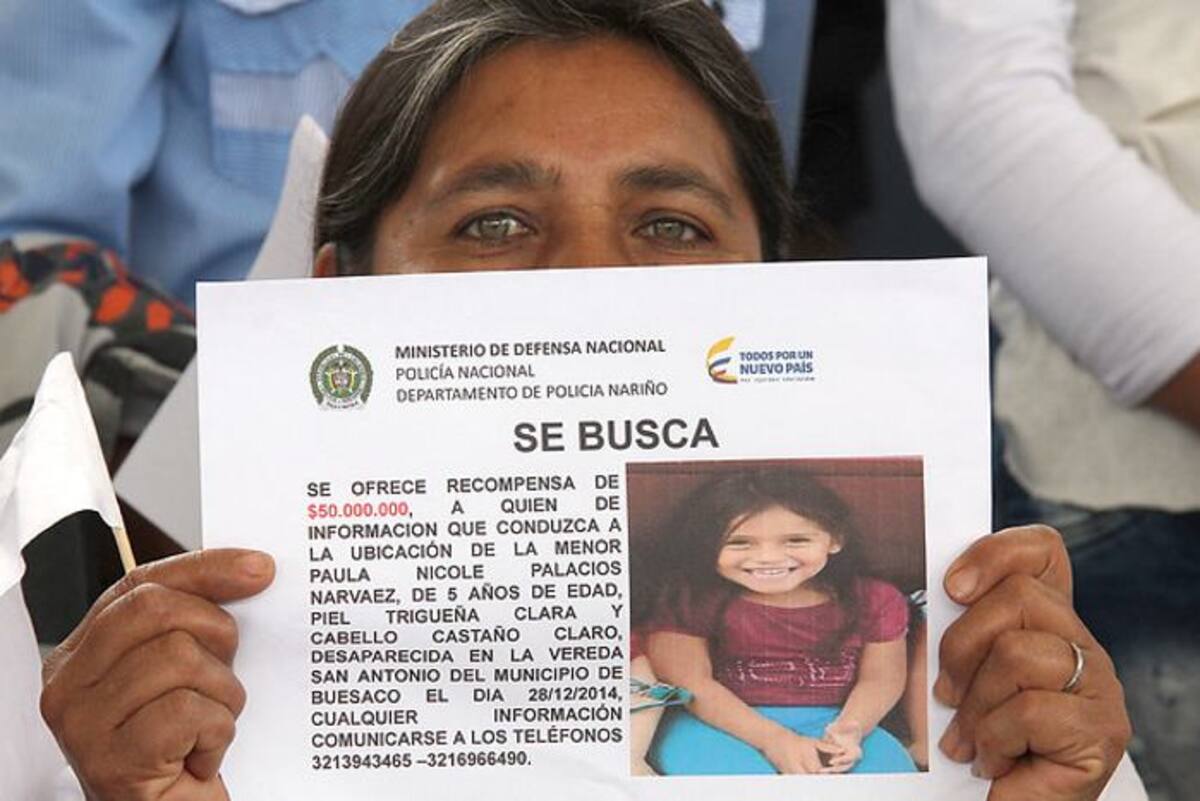 Paula Nicole Palacios Narváez, desapareció el 28 de diciembre del año 2014. COLPRENSA