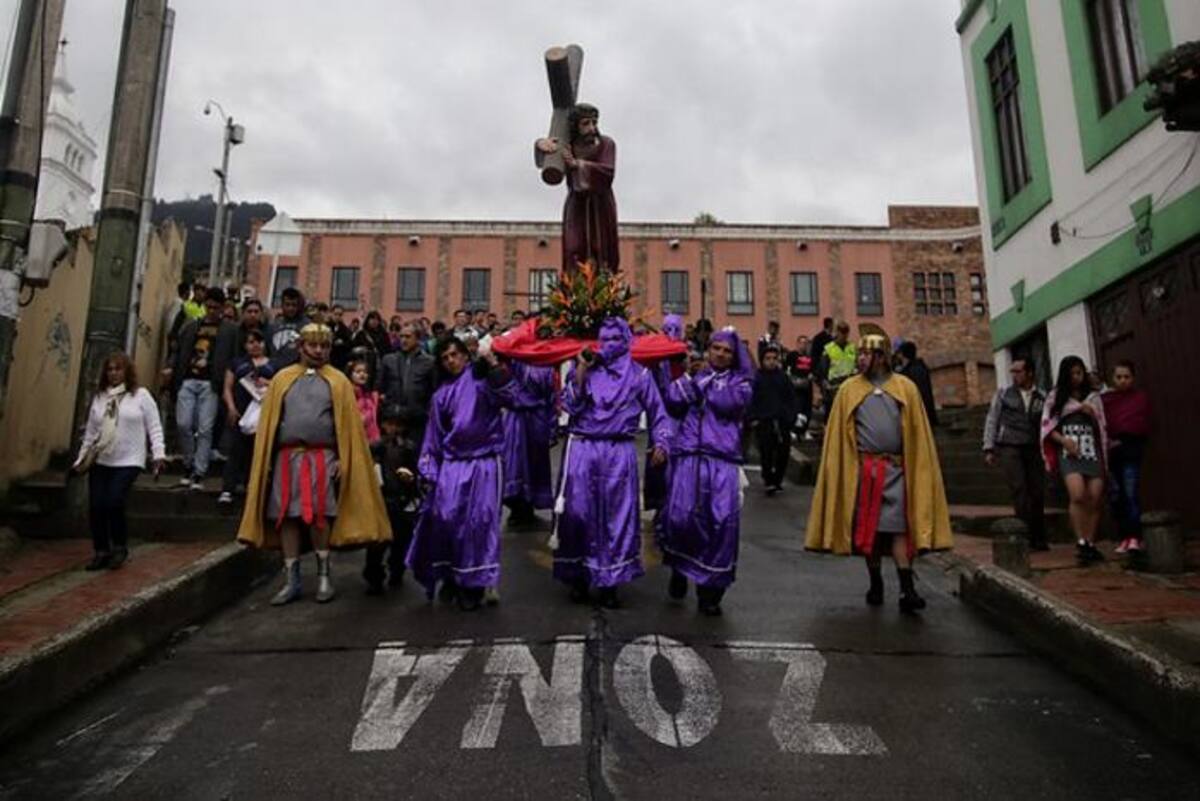 Viacrucis del Viernes Santo en Villavicencio. Colprensa