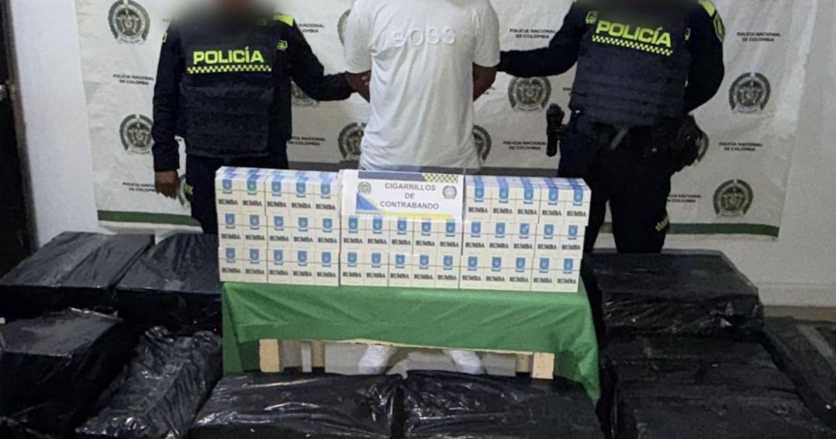 Capturan en Maríalabaja a presunto contrabandista con cigarrillos valorados en $61 millones