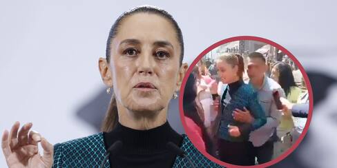 Video: Así acosaron a la presidenta de México en medio de un recorrido