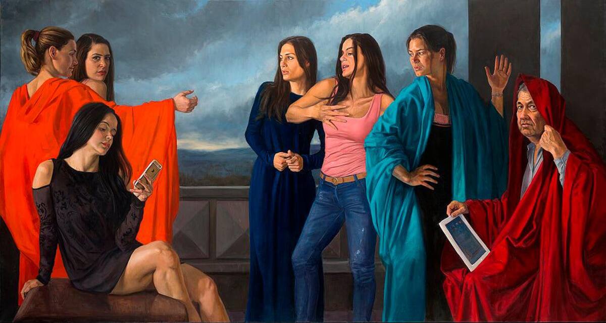 ‘El moralista’ (2017), de Darío Ortiz. 130 x 280 cm.