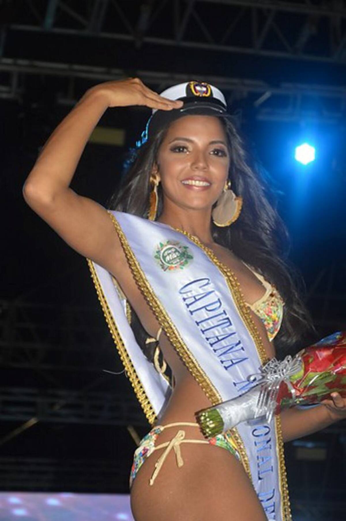 La representante de Golfo de Morrosquillo, Kelly Del Carmen Puerta Verbel, de 25 años, se alzó en la noche del domingo como la nueva Capitana Nacional del Mar 2018. COLPRENSA.