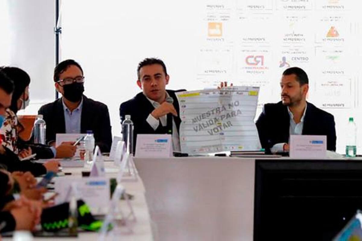 Registraduría y partidos políticos definen diseño del tarjetón