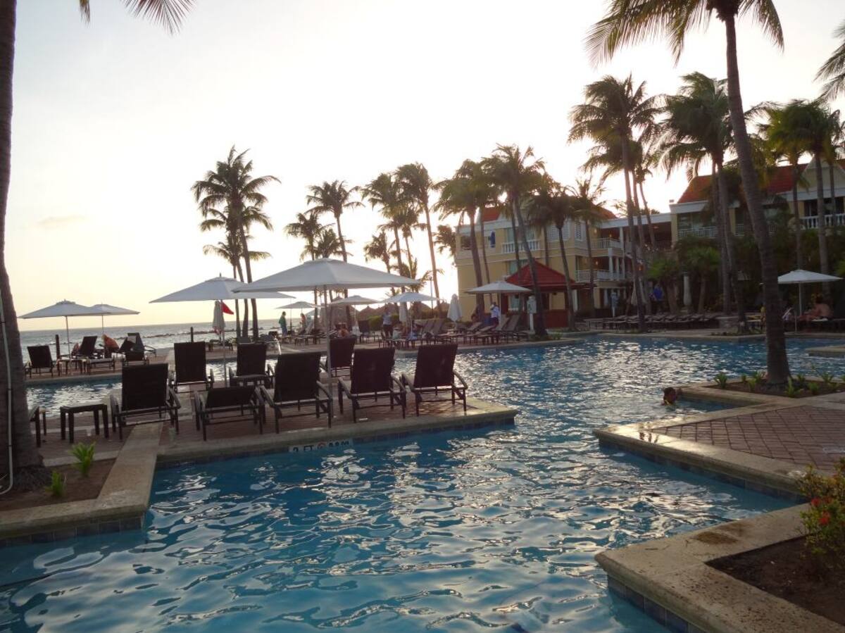 La piscina del Marriot.