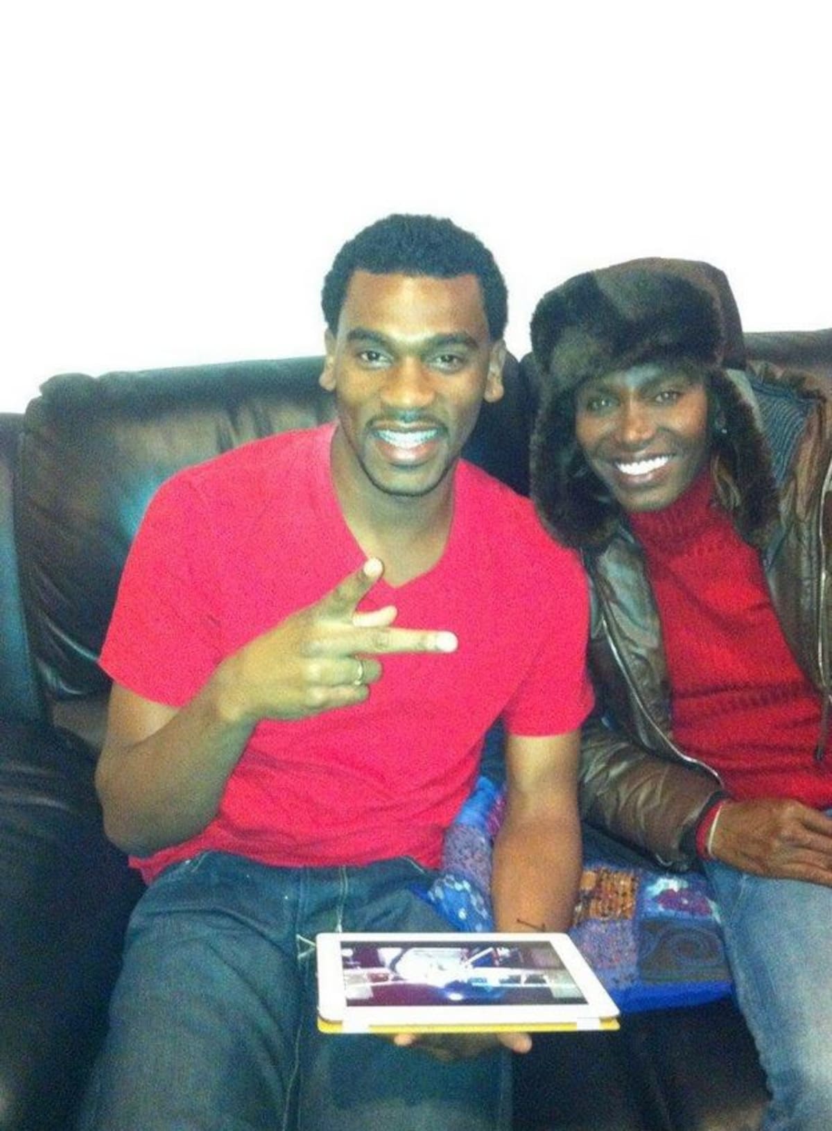 Con Tostao de ChocQuibTown en febrero de 2013. INSTAGRAM