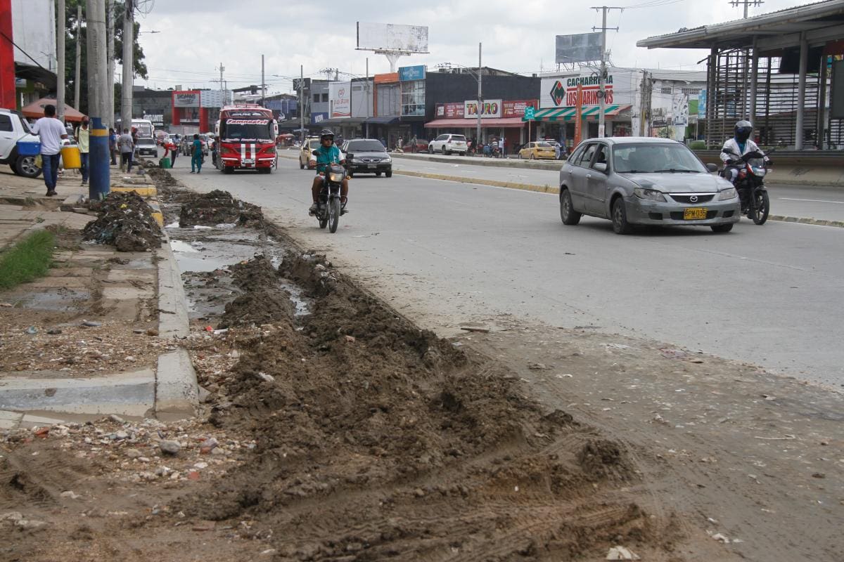 Así lucía la avenida Pedro de Heredia a la altura de El Toril la semana pasada.