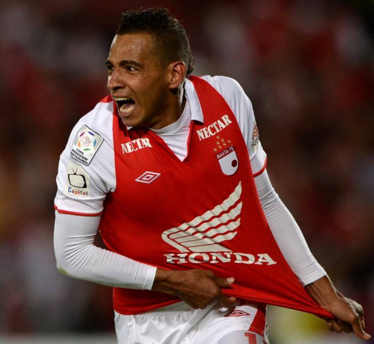 Wilder Medina anotó el gol de la clasificación al minuto 79 de juego. AFP EITAN ABRAMOVICH