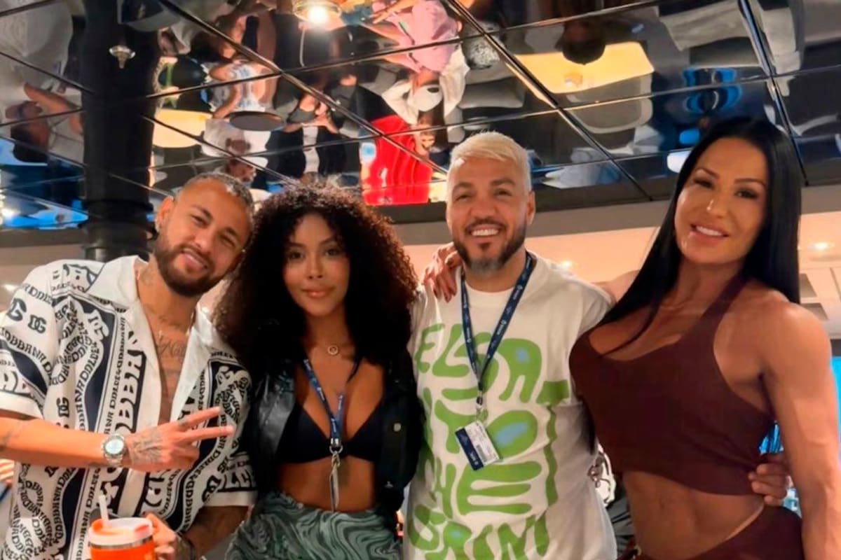 En un crucero, con mujeres y buena música ‘avanza’ la recuperación de Neymar
