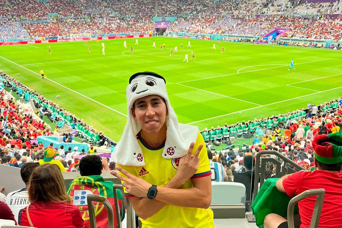 Cartagenero fue feliz una semana en el Mundial de Qatar con 1.500 dólares