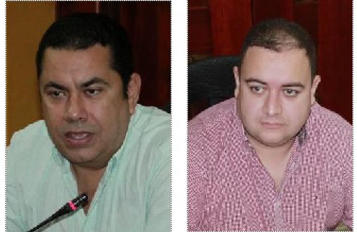 Antonio Salim Guerra y Édgar Mendoza Saleme, concejales. ARCHIVO