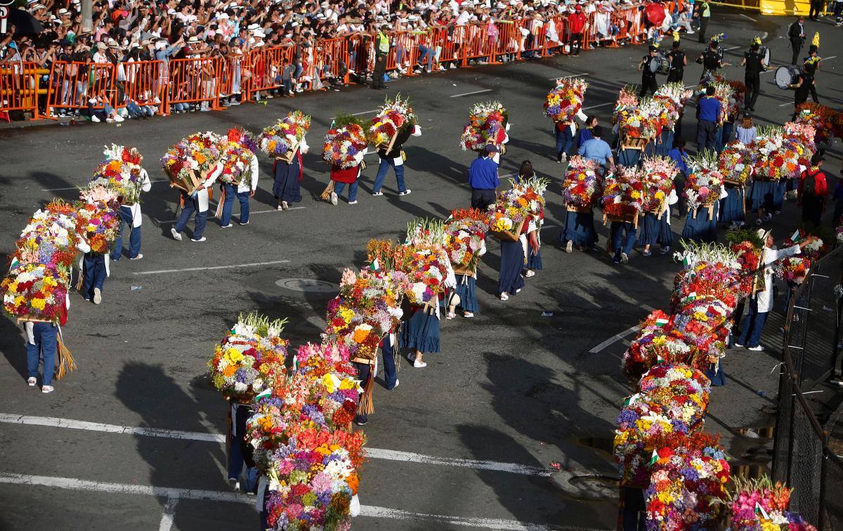 Edición 65 del Desfile de Silleteros de la Feria de las Flores, en Medellín. //EFE