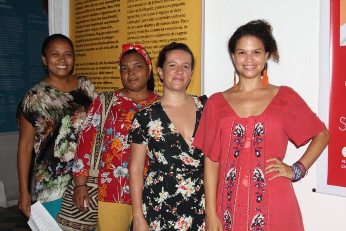 Bleydis Zúñiga, Yeny Romero, Chloé Graniou y Carolina Orozco. KAILLINE GIRALDO