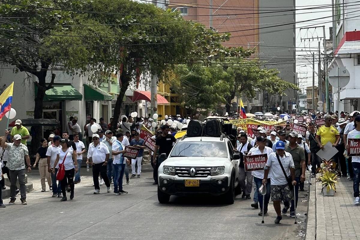 “!Justicia, justicia!”: exigieron los tenderos y comerciantes de Barranquilla