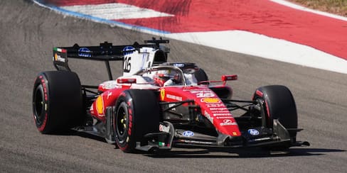 Charles Leclerc dominó en el primer entrenamiento para el Gran Premio de Estados Unidos