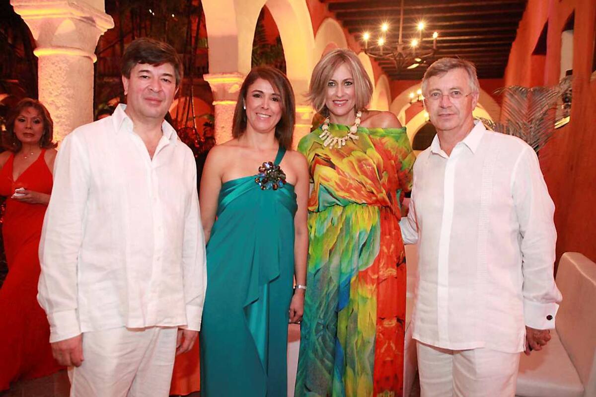 Luis Fernando Posada, Patricia Fajardo, Carmen Otero y Richard Launay.
