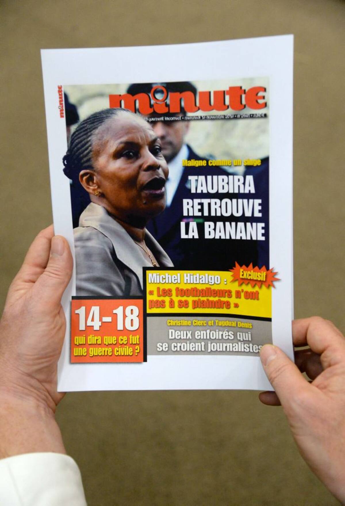 Portada de la revista Minute. AFP PIERRE ANDRIEU