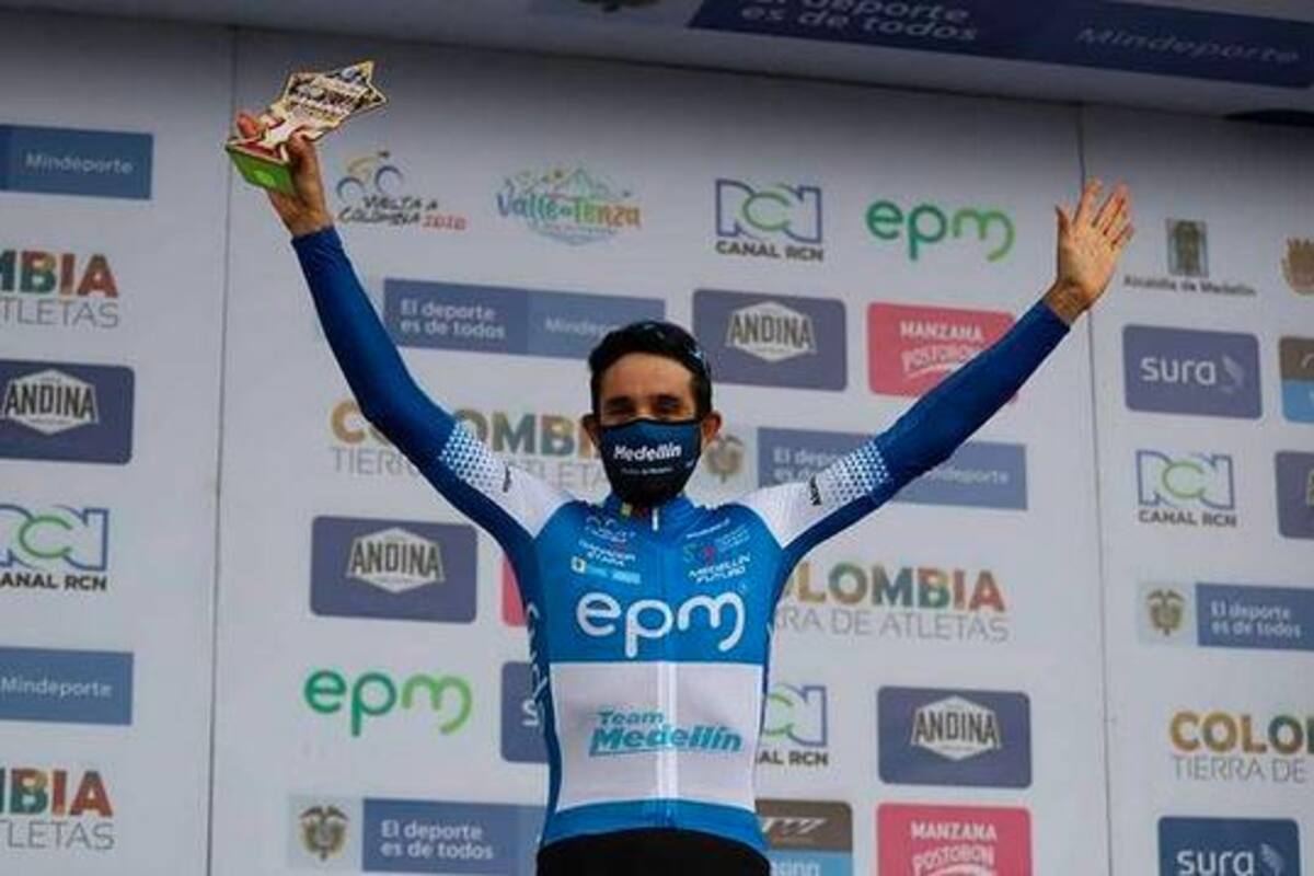 Óscar Sevilla ganó la crono; Diego Camargo mantiene liderato de la Vuelta a Colombia