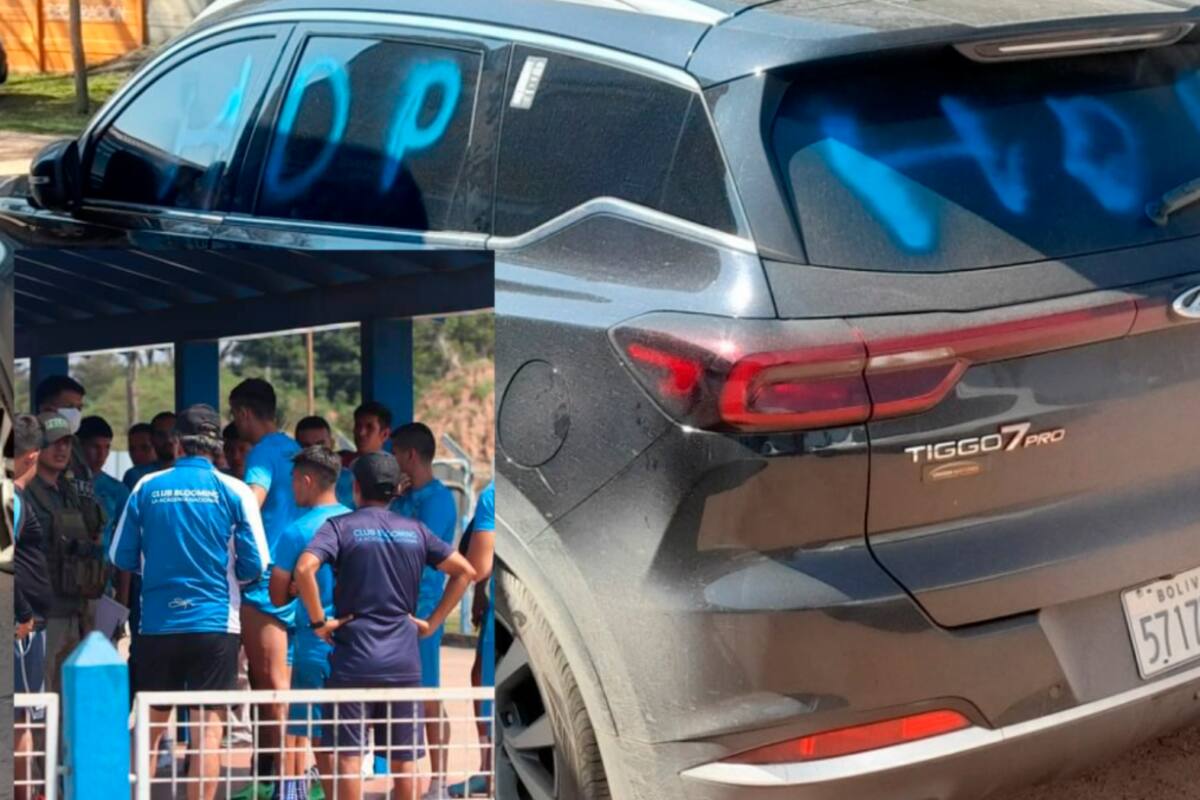 ¡Escándalo! Hinchas vandalizan vehículos de los jugadores del Blooming