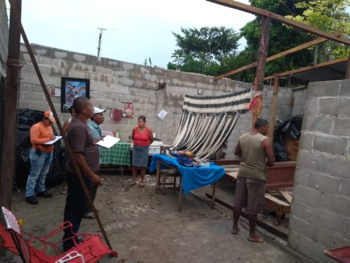 Algunas de las viviendas quedaron totalmente destruidas. cortesía
