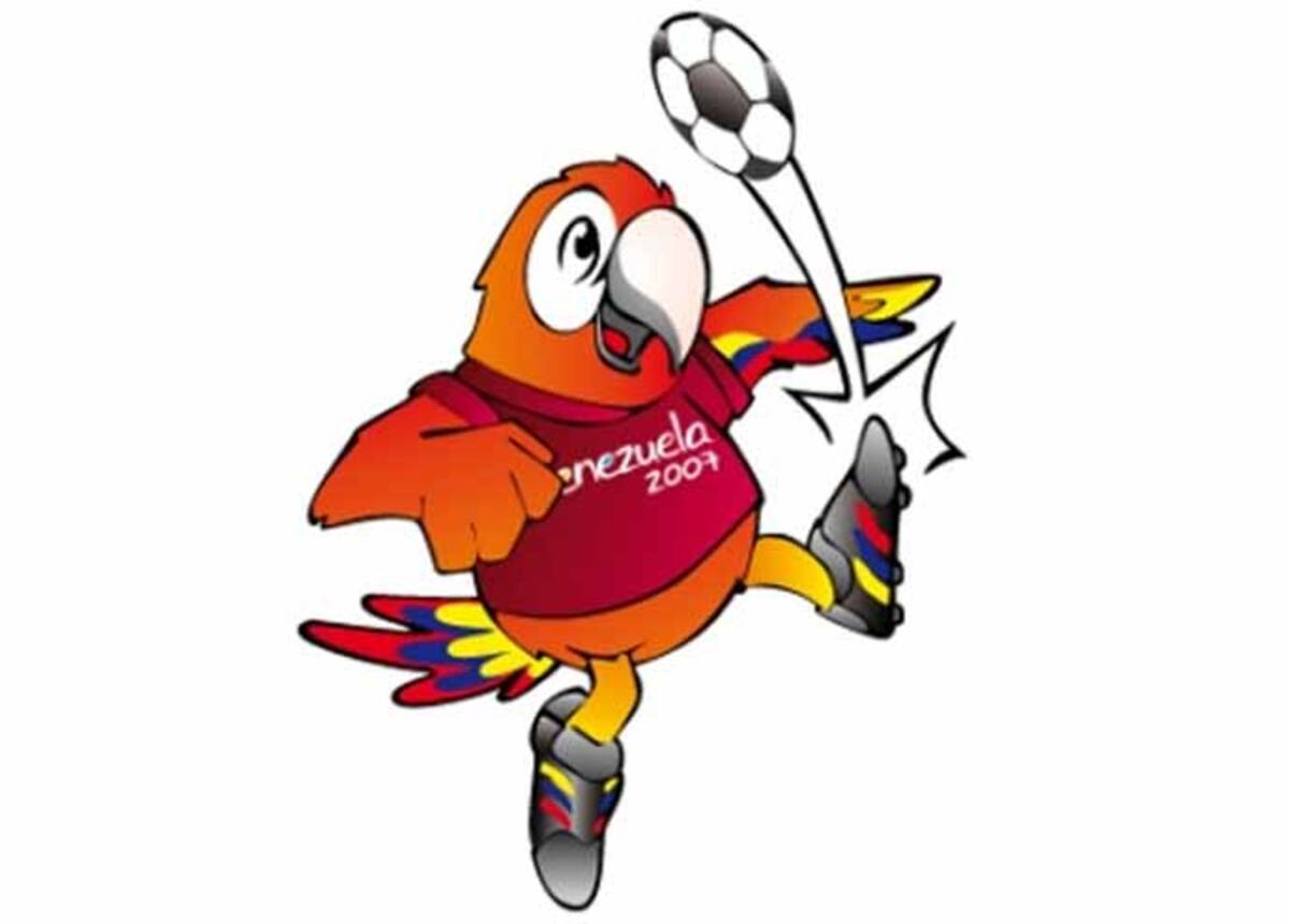 Guaki, una guacamaya, fue la mascota de Venezuela 2007, donde Brasil se quedó con el título.