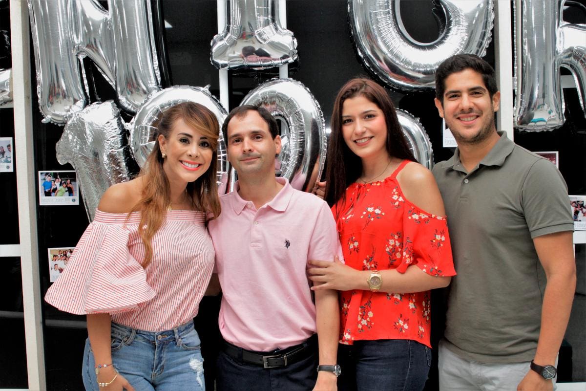 Laura Perdomo, Raúl López, Elida Pérez y Eduardo Calle.