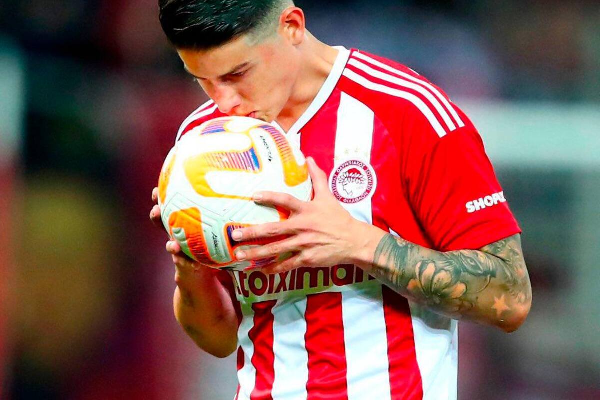 ¡Buenas noticias! James Rodríguez es premiado en el fútbol griego