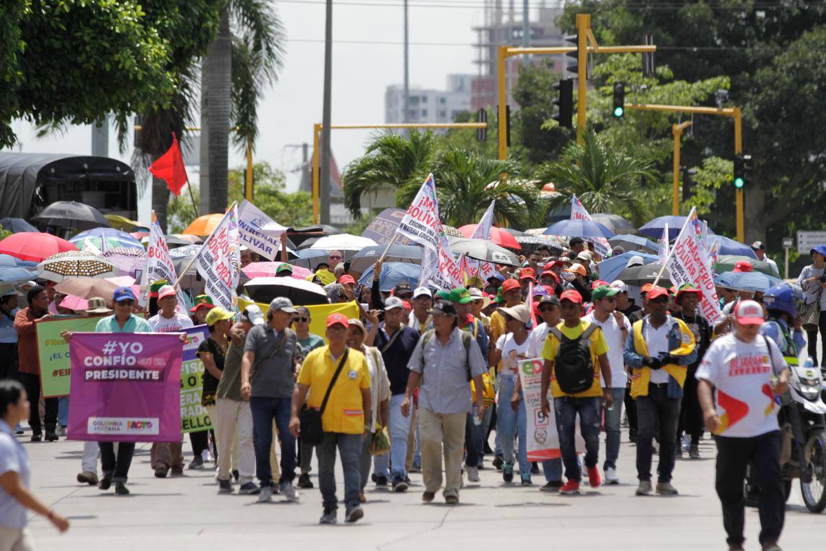 Este 9 de abril, marcha en Cartagena en respaldo al presidente Petro
