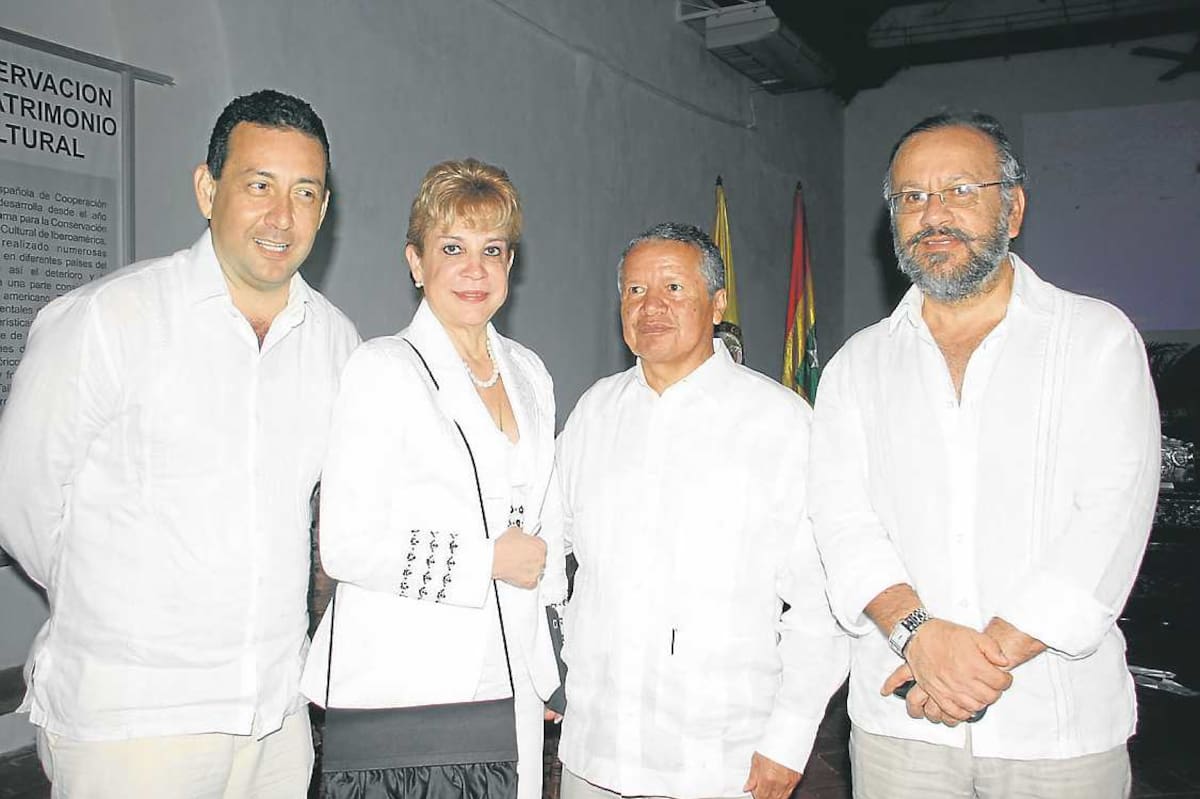 Alfredo Moreno, Martha Teresa Briceño, Alfonso Vargas Rincón y Gustavo Aranguero.