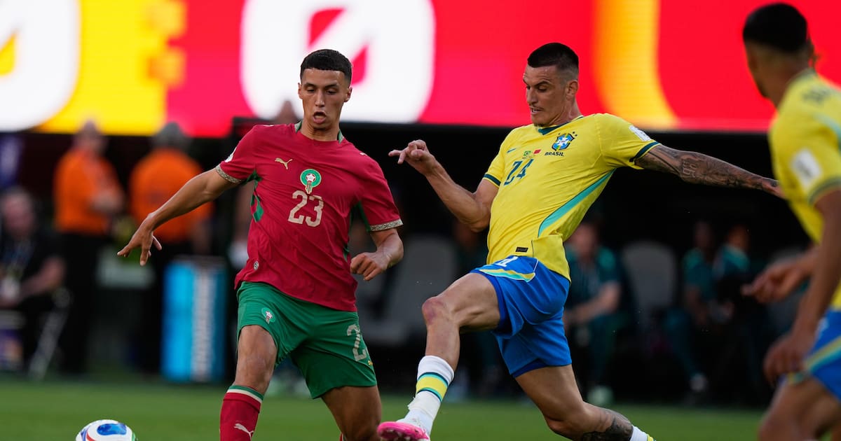 Mundial 2026: Marruecos sorprende a Brasil con un golazo