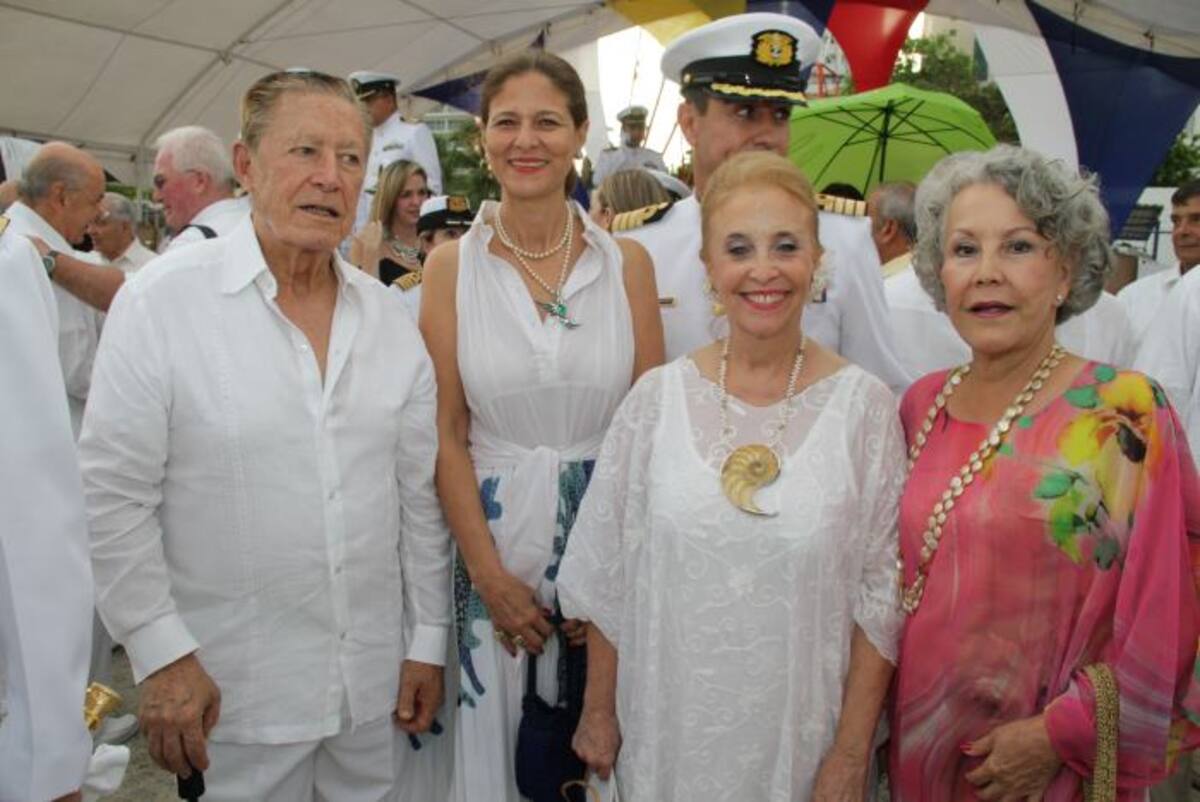 Almirante Guillermo Uribe, Claudia Fadul, Evelia Margarita González Porto y Rosario Spicker. LUIS APARICIO - EL UNIVERSAL