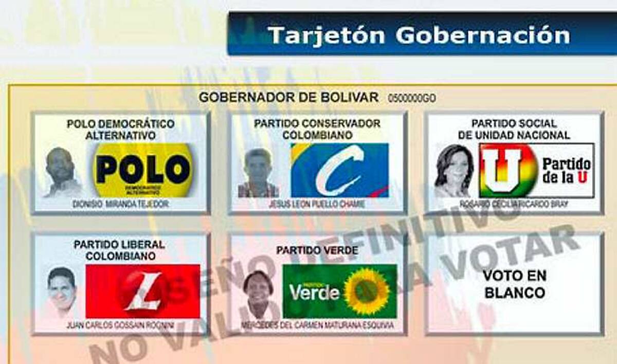 En el tarjetón electoral, los colombianos con capacidad de votar siempre encontrarán una casilla al lado de las de los candidatos, con la opción de voto en blanco.
