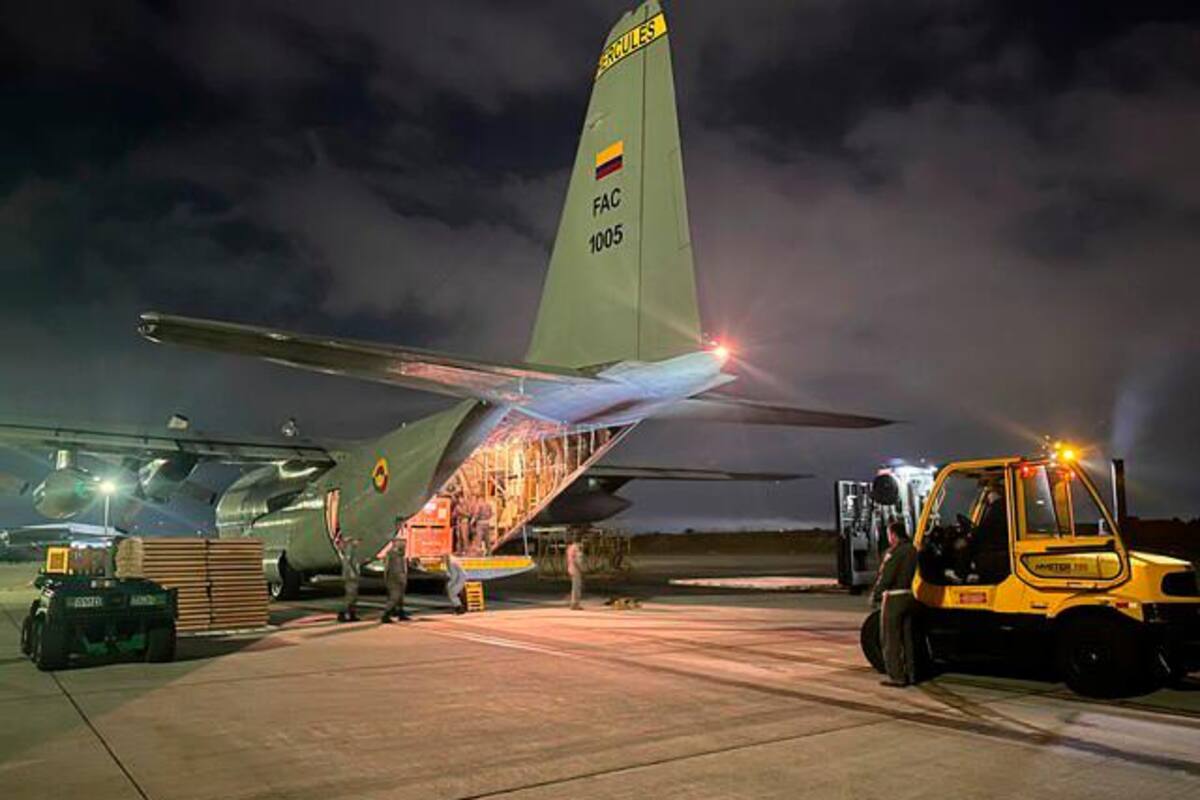Llega a Colombia primera ayuda internacional para combatir incendios