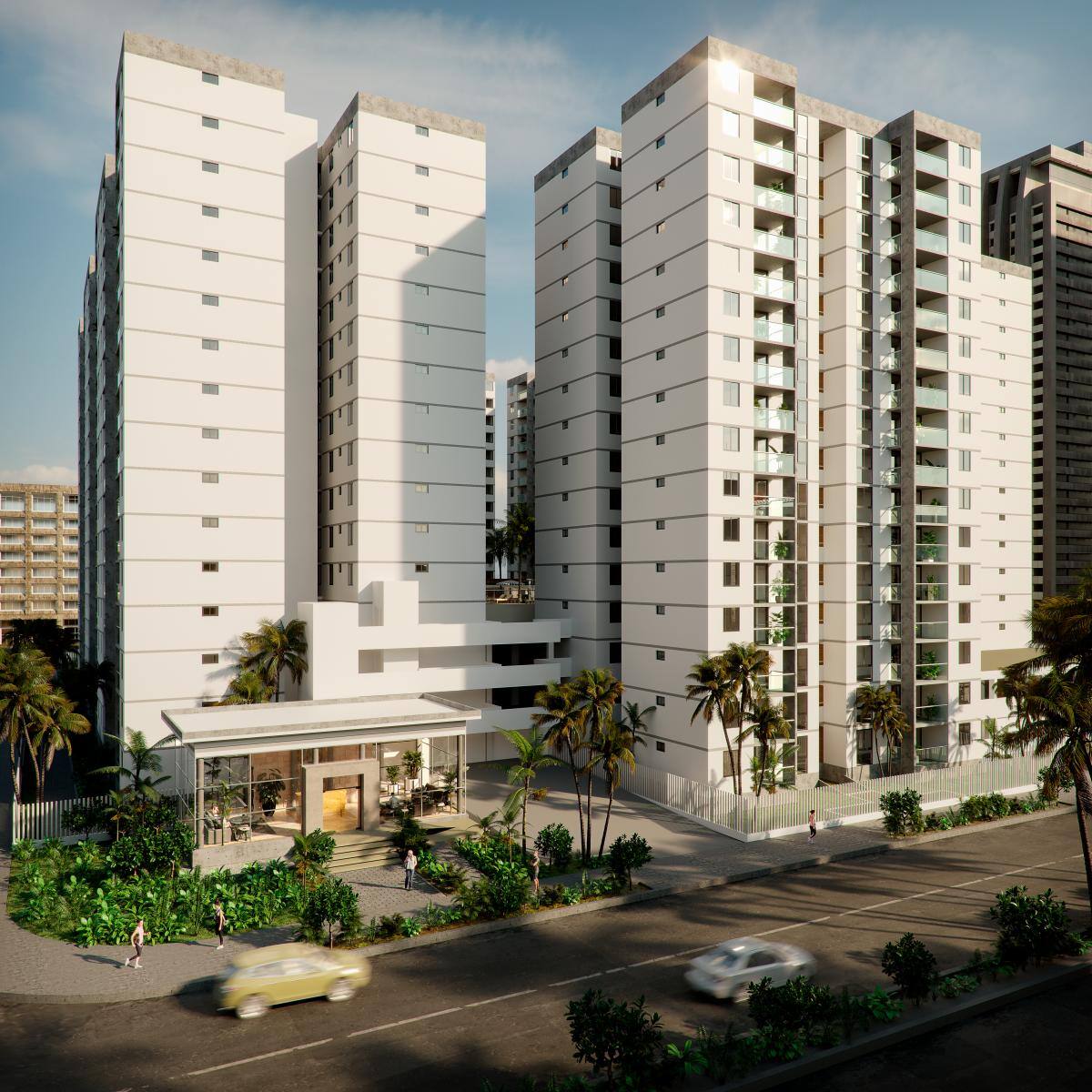 Imponentes torres de apartamentos de Las Palmas.