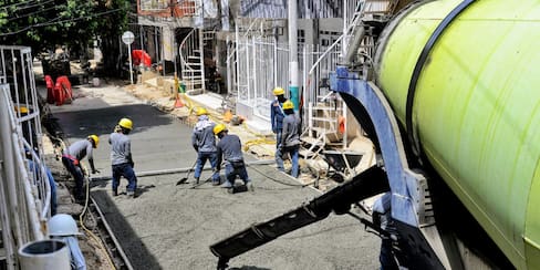 Así van las obras de la nueva vía en Villa Estrella del intercambiador de La Carolina