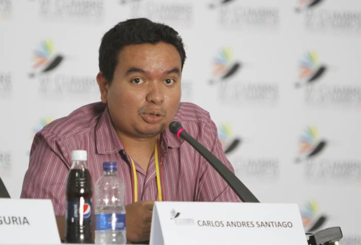 Carlos Santiago, líder de jóvenes colombianos participantes en la VI Cumbre de las Américas. JULIO CASTAÑO BELTRÁN - EL UNIVERSAL