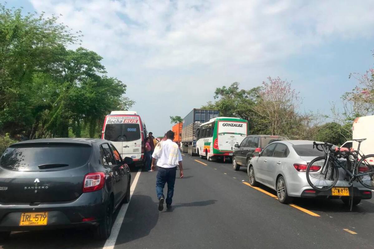 Siguen los bloqueos: panorama de movilidad en Cartagena y municipios