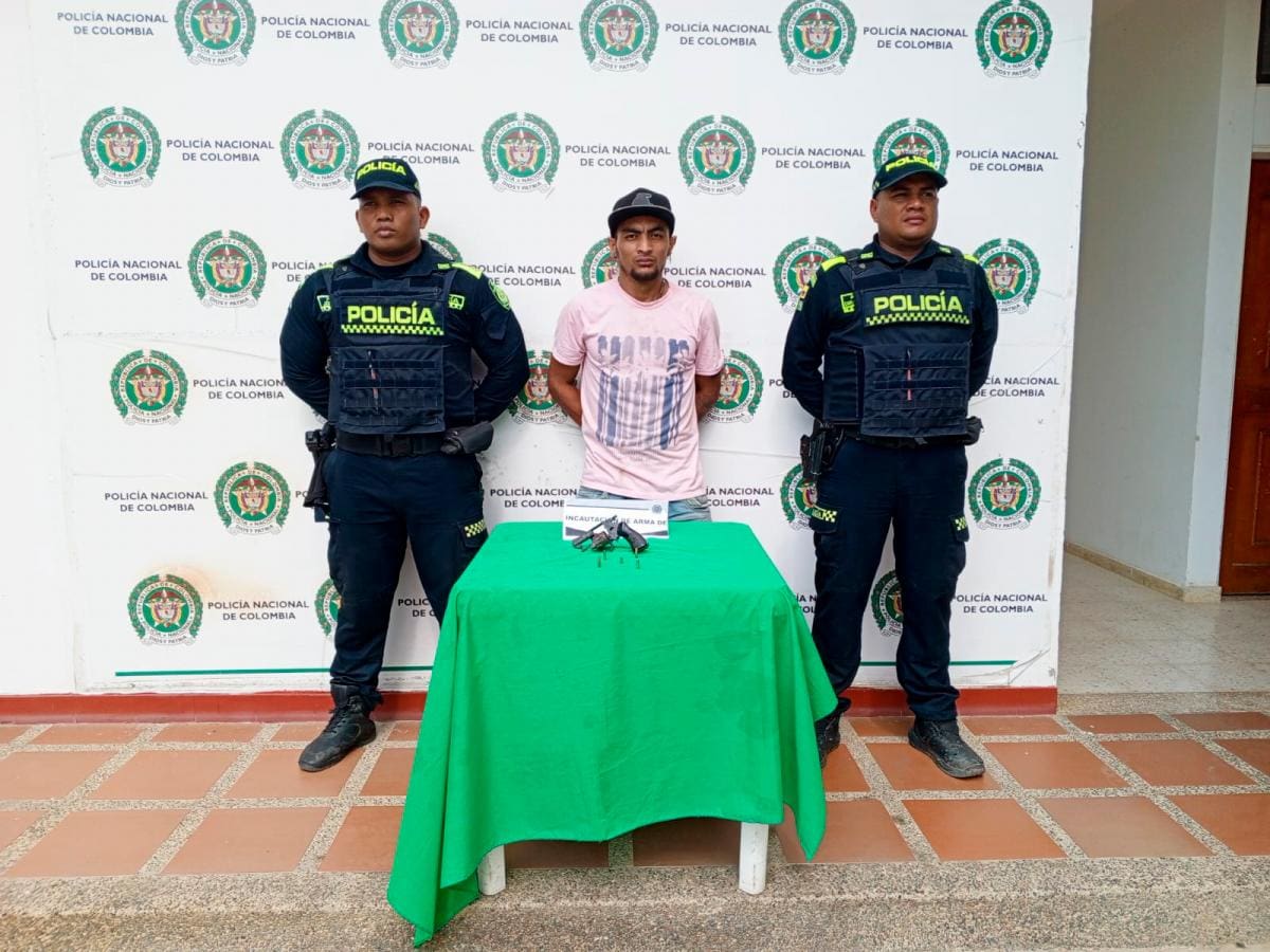 Los capturados quedaron a disposición de la autoridad competente. //Cortesía