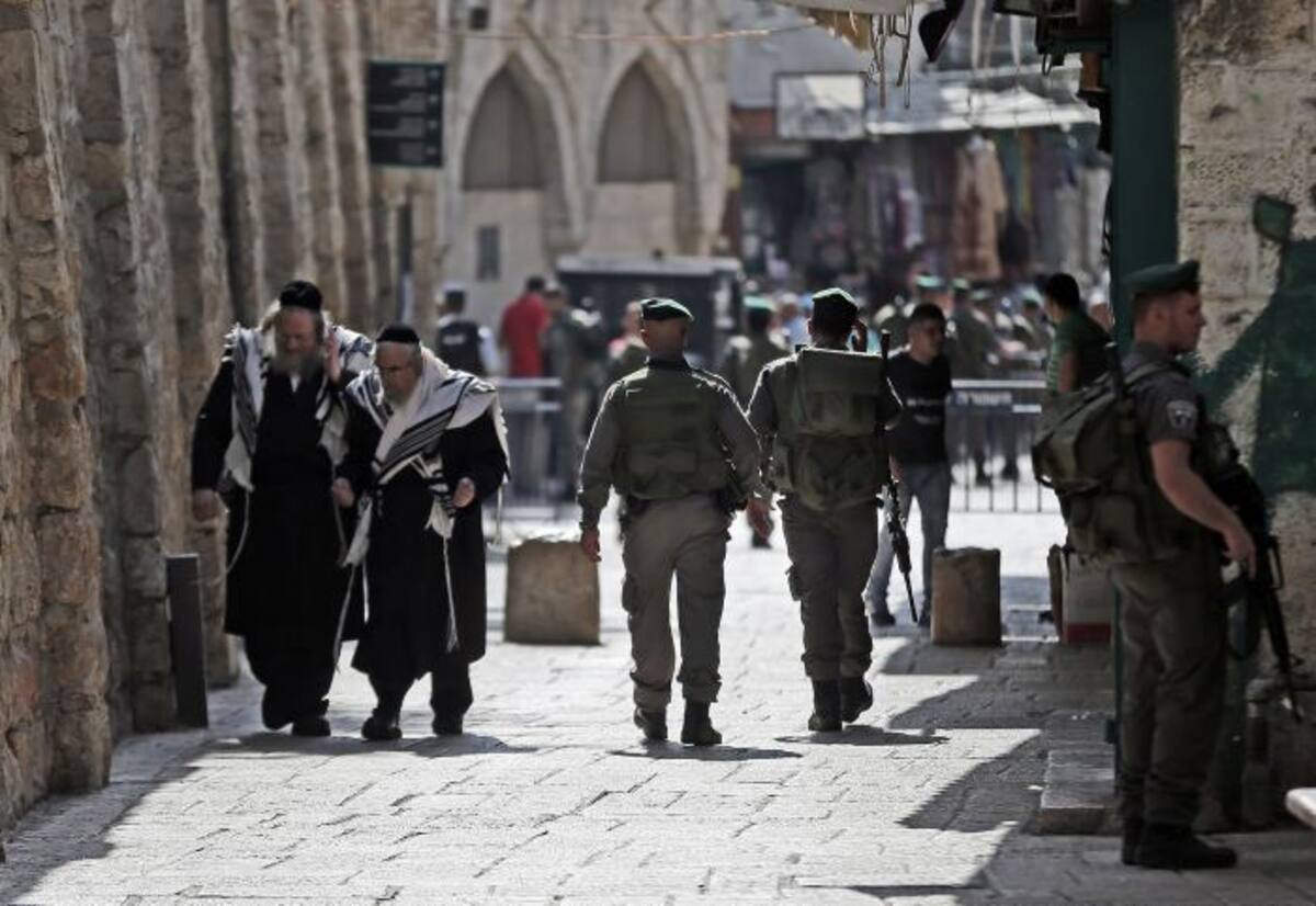 Fue en la Ciudad Vieja de Jerusalén en donde el sábado por la noche se encendió una de las primeras chispas de este nuevo ciclo de violencia. AFP THOMAS COEX
