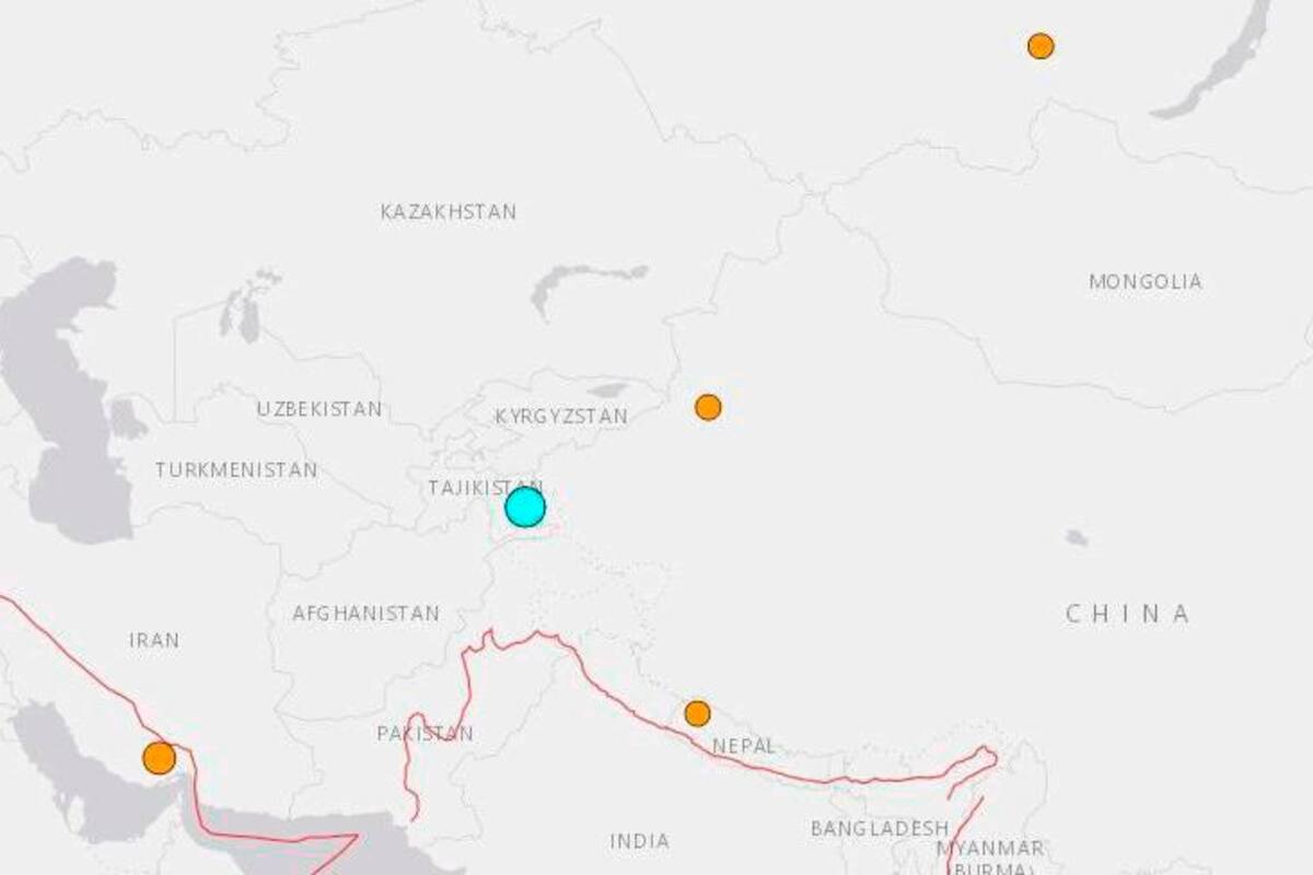 Terremoto de 7,2 grados sacudió Tajikistán, cerca de la frontera con China