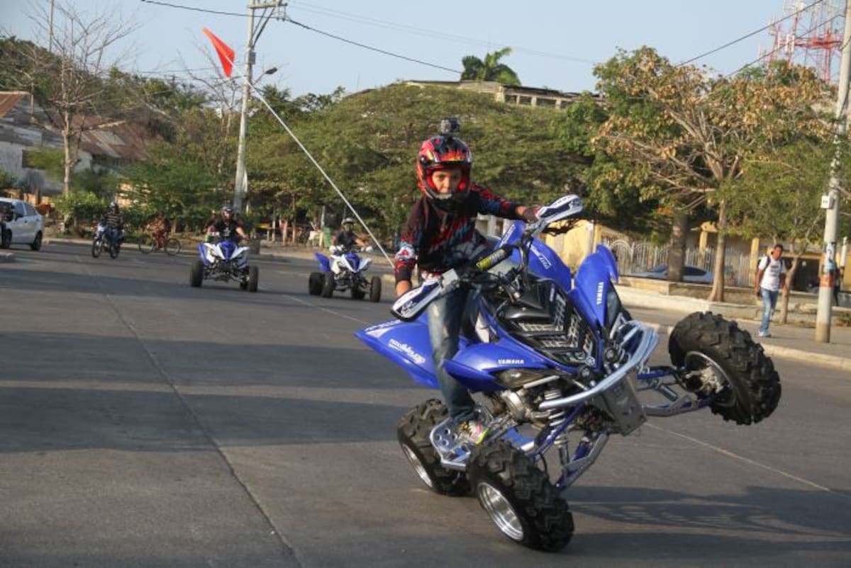 Andrés Salgado tiene 12 años y desde los cinco descubrió su pasión por las cuatrimotos y los deportes extremos. ÓSCAR DÍAZ ACOSTA - EL UNIVERSAL